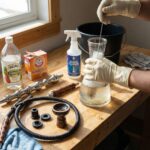 Čistenie vodnej fajky s dôrazom na odstránenie usadenín a zápachu z jednotlivých dielov.